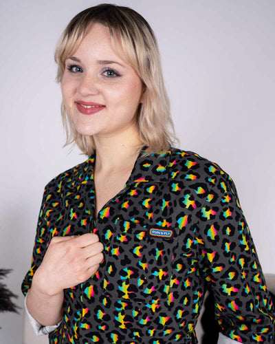 Boilersuit Grey Rainbow Leopard Multifarvet