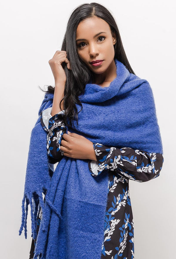 Halstørklæde Royal Blue