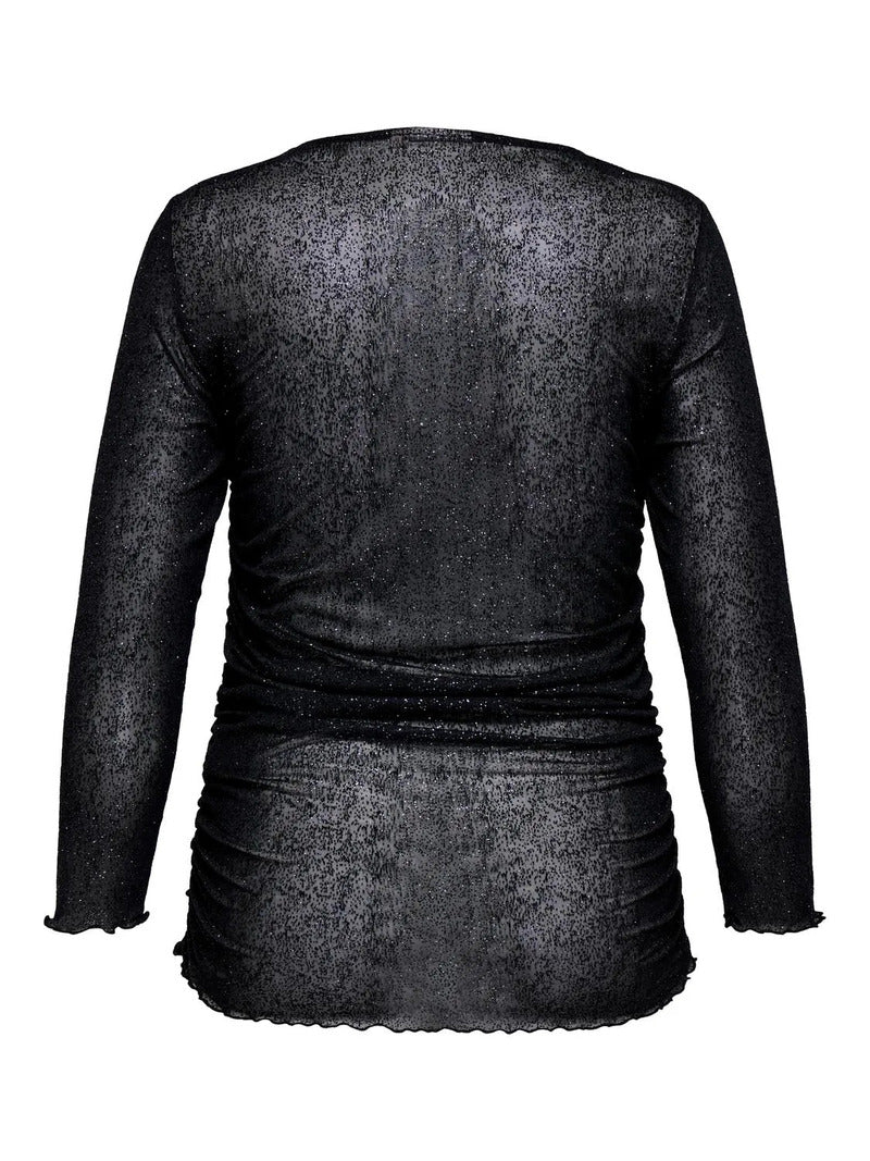 CARPERSIL Bluse Glimmer Sort