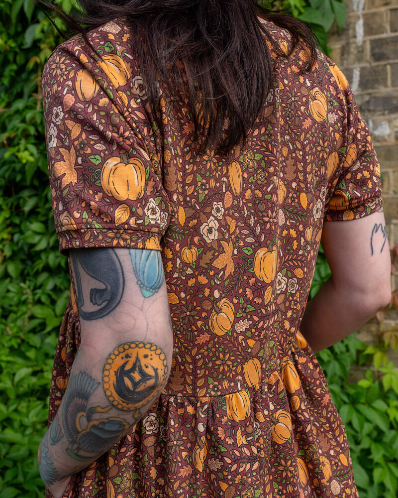 Oversized Jerseykjole Autumn Pumpkin Brun/Orange