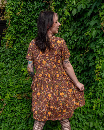 Oversized Jerseykjole Autumn Pumpkin Brun/Orange