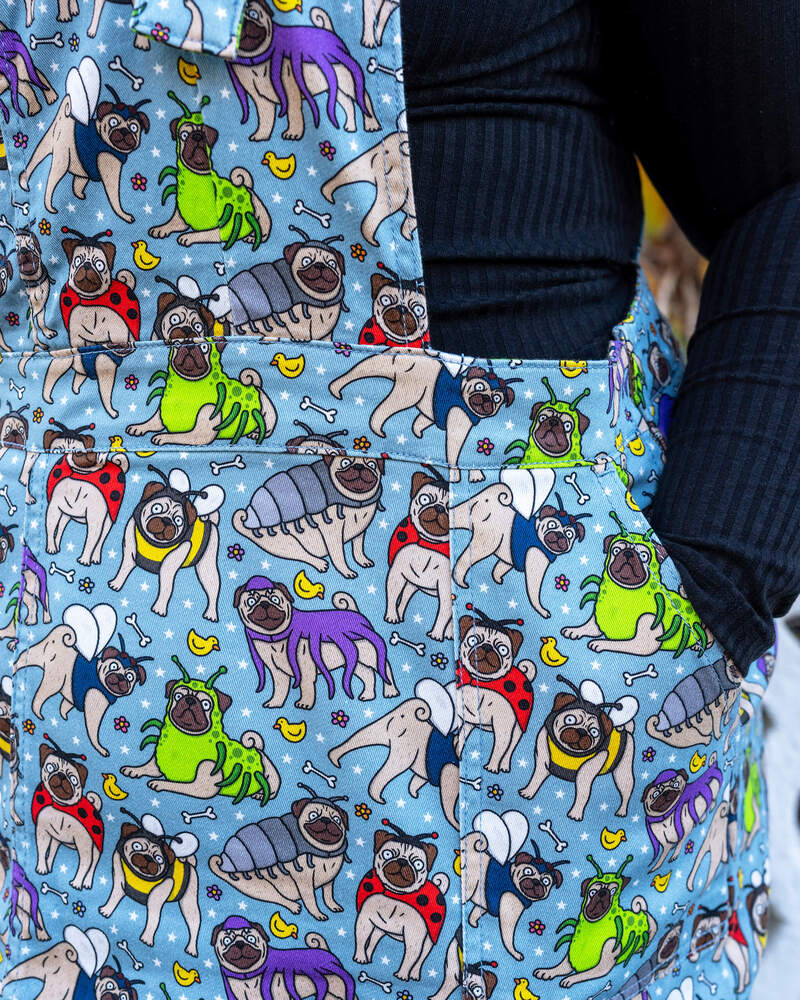 Pinafore Dress Pug Bugs Multifarvet