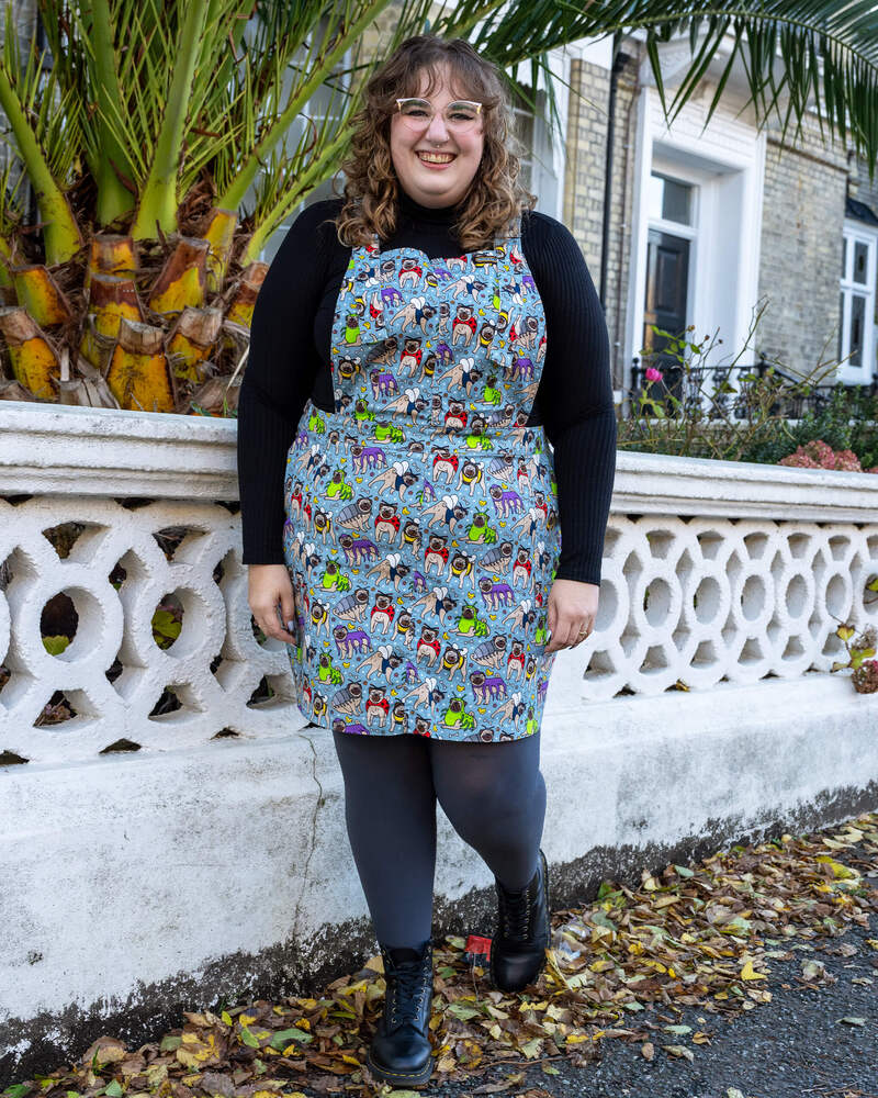 Pinafore Dress Pug Bugs Multifarvet