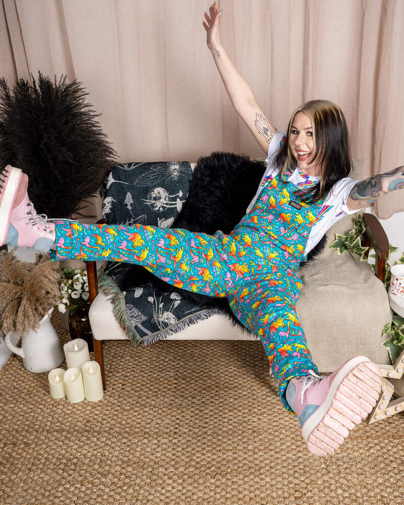 Dungarees Rainbow Dinosaurs Multifarvet