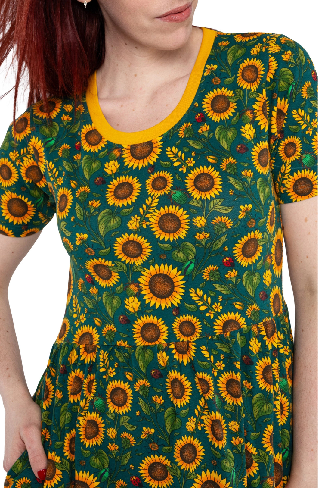 Rebel Romance Sunflower Midi Dress