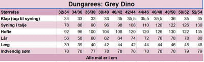 Dungarees Grey Adventure Dinosaur