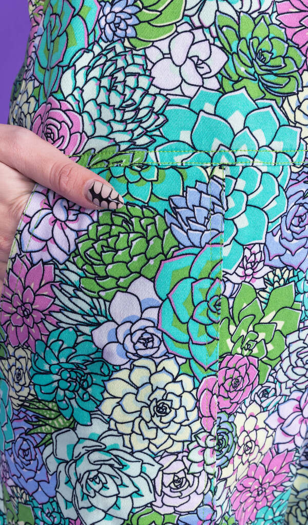 Dungarees Succulents Multifarvet