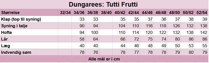 Dungarees Tutti Frutti Multifarvet