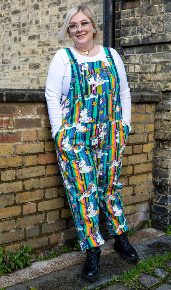 Dungarees Unicorn Stripes Multifarvet
