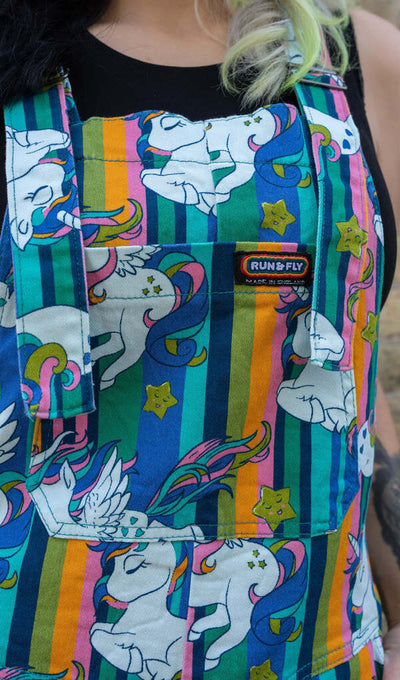 Dungashorts Unicorn Stripes Multifarvet
