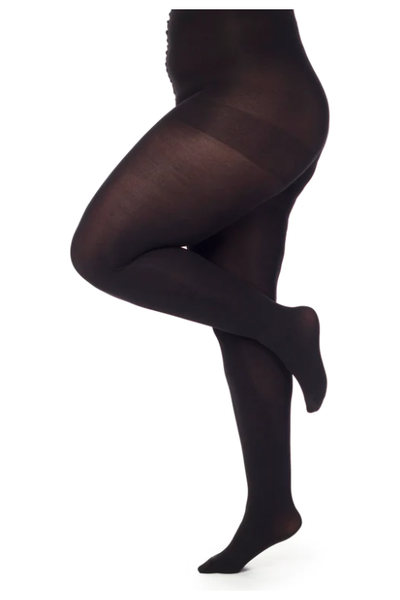 30 Denier Strømpebukser - Curvy Super Stretch - Sort